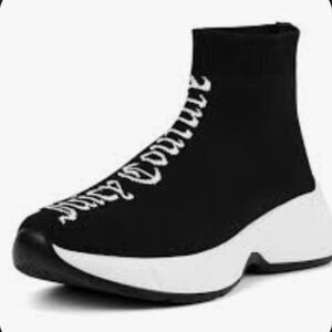 Juicy Couture Women's Black Sock Sneakers